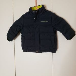 Calvin klein jeans infant boys coat.sz.12 mths.condtion.used like new.exelent .